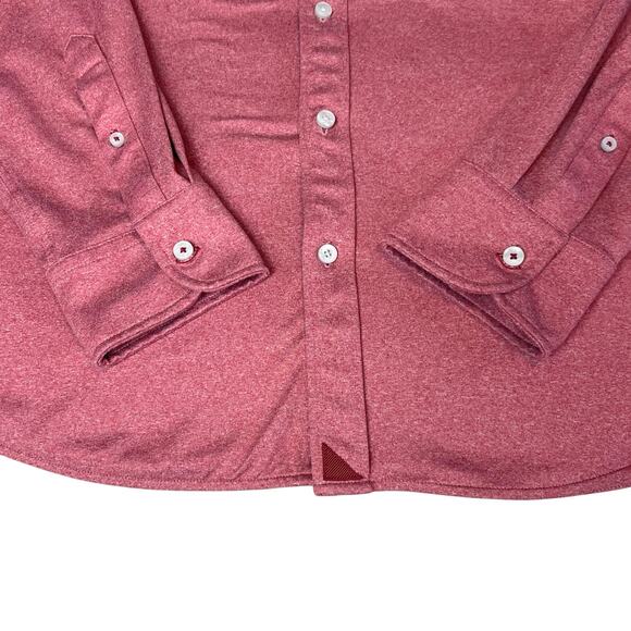 Untuckit Men's Long Sleeve Button Down Collared Performance Shirt Sz L - Picture 5 of 9